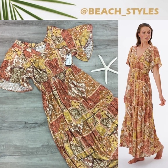 🔆RIP CURL🔆 WANDERER MAXI DRESS - Picture 1 of 14
